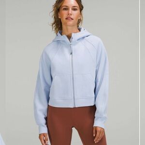 Lululemon Scuba Oversized Full Zip Hoodie Blue Linen Size XS/S